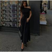 OUWU- Vestido de manga larga para mujer, elegante color sólido con abertura frontal, de moda para primavera y verano 2024 - details 27