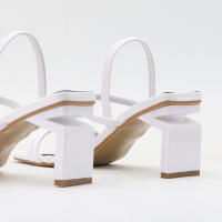 Zapatos de tacón alto con correa elástica y punta cuadrada de moda - details 8