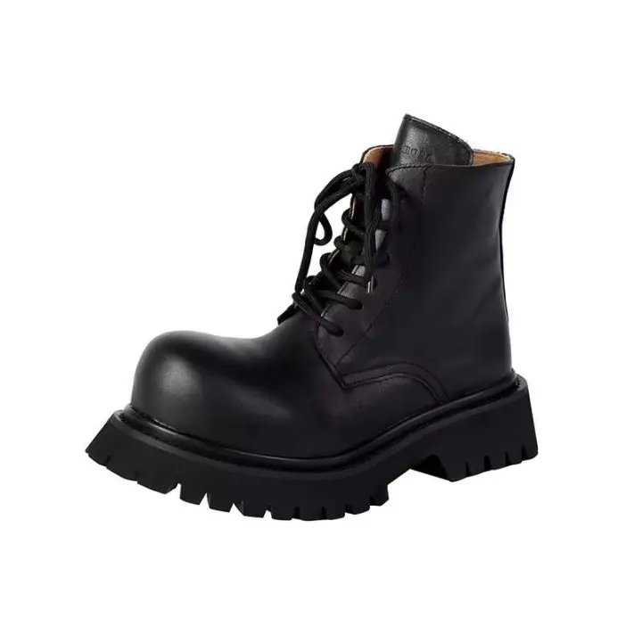 Chelsea con suela de oreja colgante de moda, tacón grueso, botines elásticos antideslizantes - 1