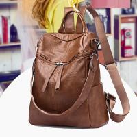 Mochila de cuero para mujer, morral de viaje de moda salvaje, mochila de ocio, nueva versión coreana - details 7