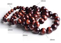 Pulsera de Ojo de Tigre Rojo Natural Amuleto de Buena Suerte Hecho a Mano para Hombres y Mujeres - details 1