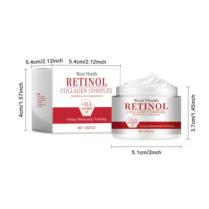 Crema Facial de Retinol Rejuvenecedor Firmeza Hidratante Adecuado para Piel Seca y Granosa - 1