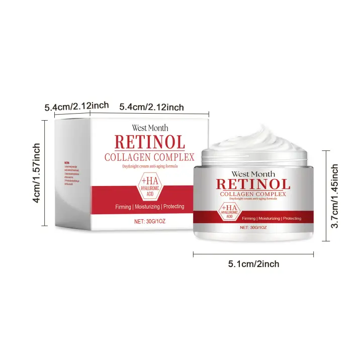 Crema Facial de Retinol Rejuvenecedor Firmeza Hidratante Adecuado para Piel Seca y Granosa - 1