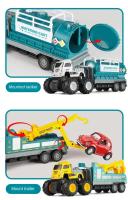 Coche de juguete de ingeniería para niños, excavadora de inercia de Dumper grande, regalo de cumpleaños para niños de 2 a 4 años, nuevo, 2024 - details 5