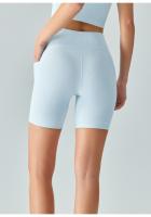 Shorts de Yoga de Cintura Alta para Mujeres Control de Barriga, Tela Elástica - details 4