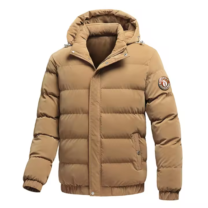 Parka de Invierno para Hombres 2025 Abrigo de Moda Casual de Alta Calidez con Capucha - 1