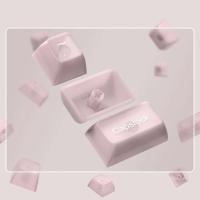 Teclas transparentes de niebla rosa de 115 teclas, teclas de cristal para PC, teclas RGB brillantes, perfil MDA para teclado MX Switch - details 4