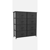 Cajonera de Tela, Cómoda de Tela, Unidad de Almacenamiento de Tela, con 5 cajones Extraíbles, Cómoda de para Sala de Estar, Dormitorio, habitación Infantil, Negro y Gris - details 9