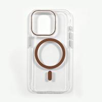 Para Magsafe funda de teléfono transparente para iPhone 16 15 14 13 Pro Max Plus 16e transparente magnético inalámbrico antiarañazos cubierta de PC - details 18