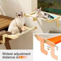 Cama colgante Universal para ventana, hamaca de montaje de madera de 40 libras, tela de calidad fácil y lavable, suministros para mascotas, I8n3 - details 0