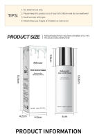 Tónico con brillo de leche que ilumina la piel hidrata potente alivia la piel seca y cansada retiene la humedad belleza cuidado de la piel 100ML - details 6