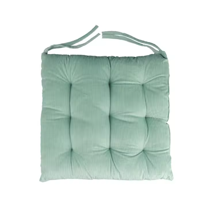 Cojín para silla de jardín, cómodo y grueso, Ideal para uso en interiores y exteriores, 45x45cm, color verde - 1
