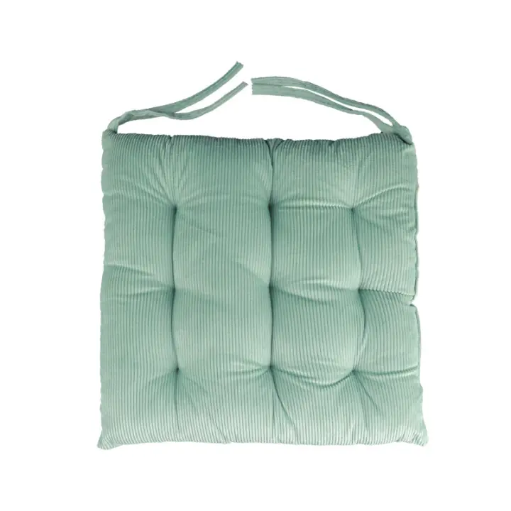 Cojín para silla de jardín, cómodo y grueso, Ideal para uso en interiores y exteriores, 45x45cm, color verde - 1