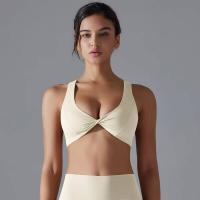 Chaleco de nailon de color sólido para yoga para mujer, sujetador deportivo transpirable, secado rápido - details 16