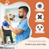 Funda de soporte para pierna de perro ajustable de 6 tamaños, Protector de codo elástico transpirable para perro, soporte suave a prueba de suciedad para perro, suministros para mascotas - details 5