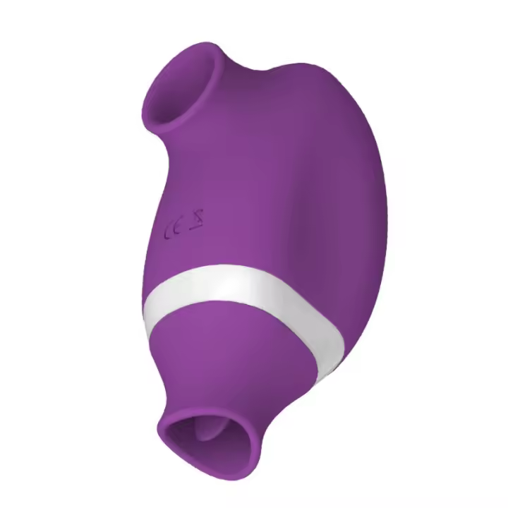 Juguetes sexuales, vibrador para lamer lengua de doble punta femenina, estimulación de succión del clítoris, marea vibrante, lamer, masturbador, juguetes sexuales para adultos - 1