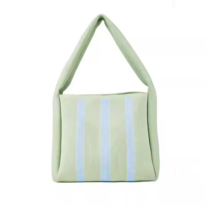 Air fly knit chemic bag gran capacidad bolso de las mujeres nicho a rayas bolso de hombro Commuter - 1