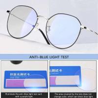 Monturas de gafas cuadradas clásicas protectoras de luz azul de metal redondo para hombre, gafas transparentes para ordenador, gafas para mujer - details 0