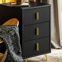 Mesita de Noche Mesa Auxiliar Mobiliario de Salón Moderno con 2 cajones L40xP40xH47 cm ES - details 25
