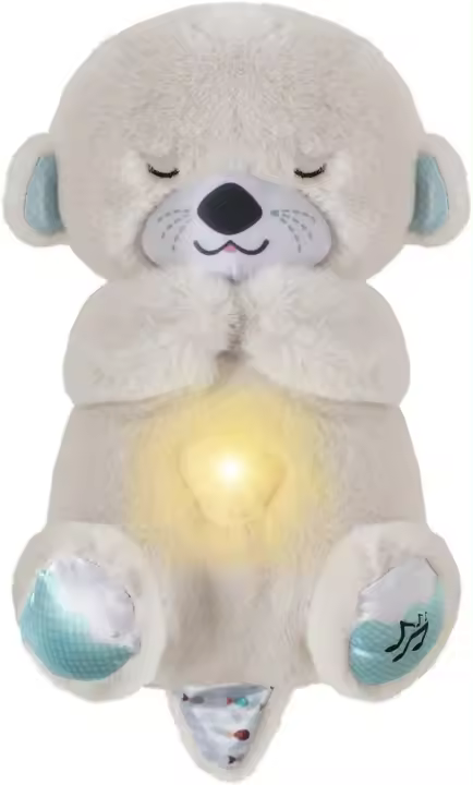 Muñeco de Panda para Niños con Movimientos de Respiración y Música Figura de Dibujos Animados de Algodón Tencel Ayuda de Dormir con Luz y Sonido Regalos de Navidad y Celebración - 1