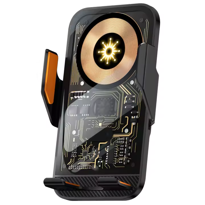 Soporte de cargador de coche inalámbrico de 15W Soporte de teléfono para automóvil para múltiples tipos de modelos de teléfonos móviles Estación de carga rápida para automóvil por infrarrojos - 1