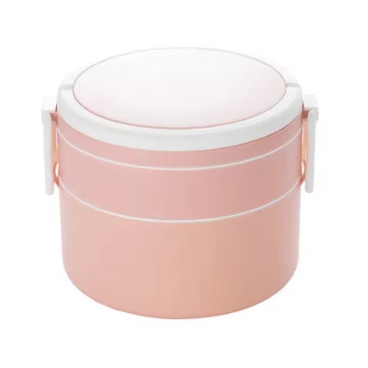 Caja de Almuerzo Portátil Calentable Airtight, 2 Capas, Set de Aislamiento Miniatura para Niños, Estudiantes Fácil de Llevar, Caja de Frutas - 1