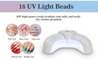 Lámpara LED de secado de uñas, luz blanca minimalista de 8,5x4,5x2, 0 pulgadas con 3 temporizadores, portátil, mate, ABS, secador de esmalte de Gel UV para salón de casa - details 4