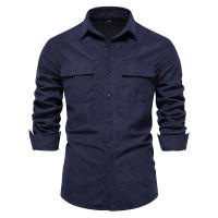 Nueva camisa de pana de otoño, camisa de manga larga para hombre, informal, delgada, versátil, a la moda - details 7