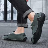 Nuevos zapatos de cuero de alta calidad para hombres para fiestas, vida diaria, cordones de goma, diseño de moda antideslizante, zapatos deportivos casuales, - details 8