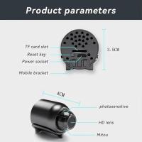 Minicámara de seguridad para interiores, Monitor de bebé con visión nocturna, videocámara IP, grabadora de Audio y vídeo, 1080p, HD, Wifi - details 12