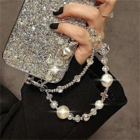 Llavero de lujo retro con pedrería, perlas y cuentas, pulsera, cordón para teléfono, amuleto para teléfono móvil, correa de muñeca para cámara, colgante antipérdida - details 5