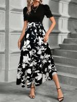 Vestido Floral Étnico para Mujer 2025 Cuello Redondo con Estampado Tropical Bohemio - details 18