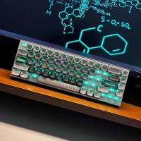 Conjunto de temas de química, sublimación PBT, teclas de perfil CBSA para tapas de teclado translúcidas laterales personalizadas nical - details 4