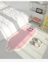 Alfombra de dormitorio,Linda caricatura,Alfombra  de Pelo Corto Alfombra Imitación Cachemira de Antideslizantes,lavable, alfombra para sala de estar, dormitorio, comedor - details 1