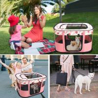 Corralito plegable portátil para mascotas, jaula para centro de parto para gatos, perrera para interiores y exteriores, corralito para perros, viajes y Camping - details 7