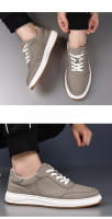 Zapatos Casuales para Hombres, zapatillas blancas De Cuero, Transpirables - details 6
