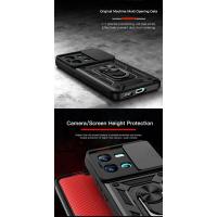 KEYSION Funda protectora a prueba de golpes V25 5G V25e, anillo de protección de lente de cámara deslizante, soporte para teléfono, cubierta trasera para VIVO X80 Lite - details 3