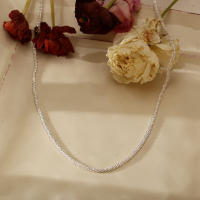 Collar Brillante de Plata Cadena Choker de Clavícula a la Moda Accesorios de Boda Coreana para Mujeres - details 12