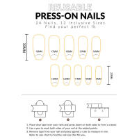 Uñas postizas desnudas con decoración de mariposas, nunca se parten, cómodas, salón de uñas para mujeres y niñas - details 3