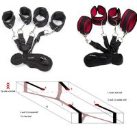 Conjunto de restricción BDSM Bondage esposas y tobilleras esclavo en la cama pierna abierta coqueteo juguetes sexuales para mujeres parejas erótico sin vibrador - details 5