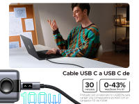 Cable de Carga Rápida Tipo C UGREEN 100W Compatible con iPhone, Samsung, iPad Pro, Macbook, Switch - details 2