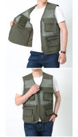 Chaqueta de malla transpirable para hombre, chaqueta deportiva sin mangas con bolsillos, ropa de verano - details 4