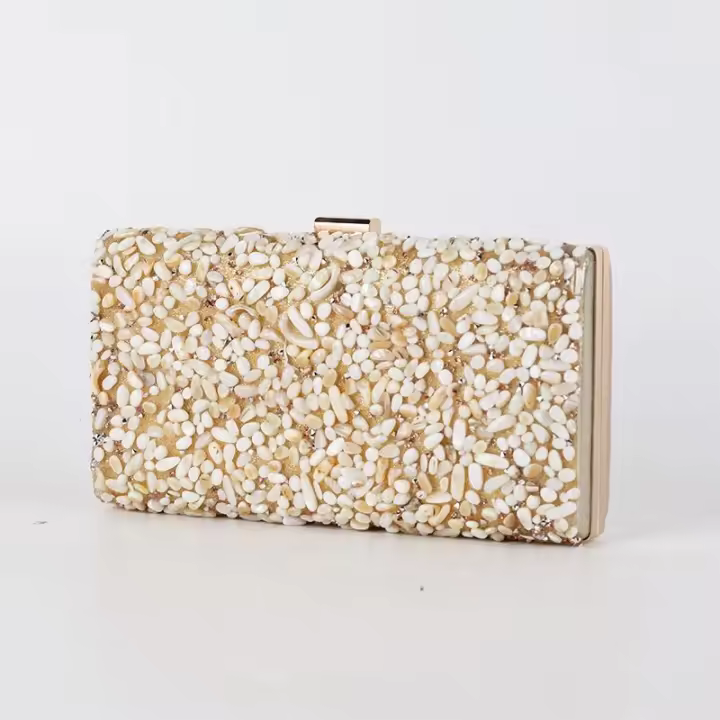 Shell Diamond Banquet Bag set Diamond Women 's Bag Banquet dress bolso de hombro - 1