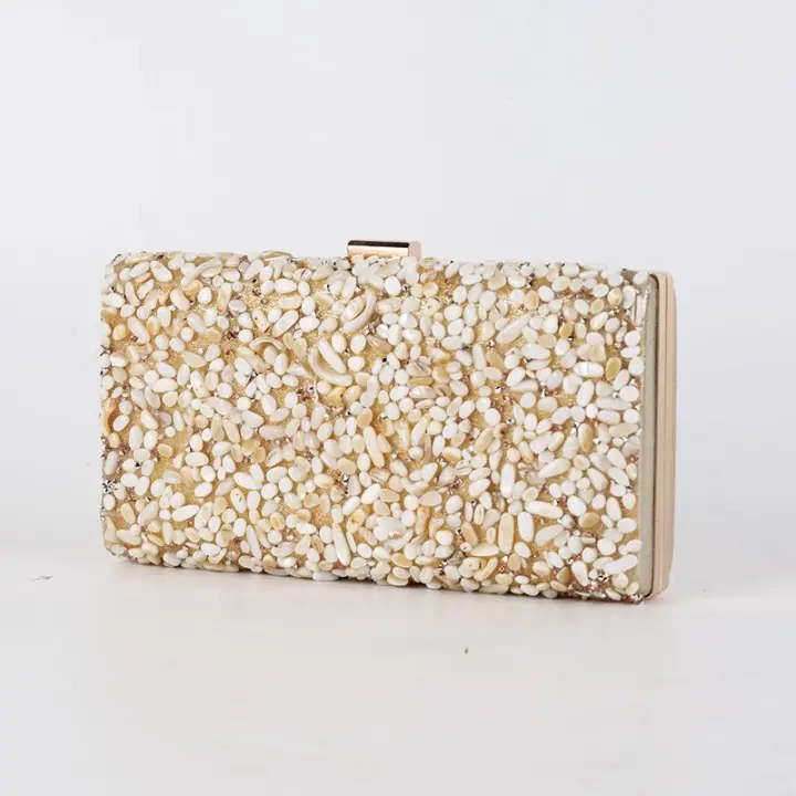 Shell Diamond Banquet Bag set Diamond Women 's Bag Banquet dress bolso de hombro - 1
