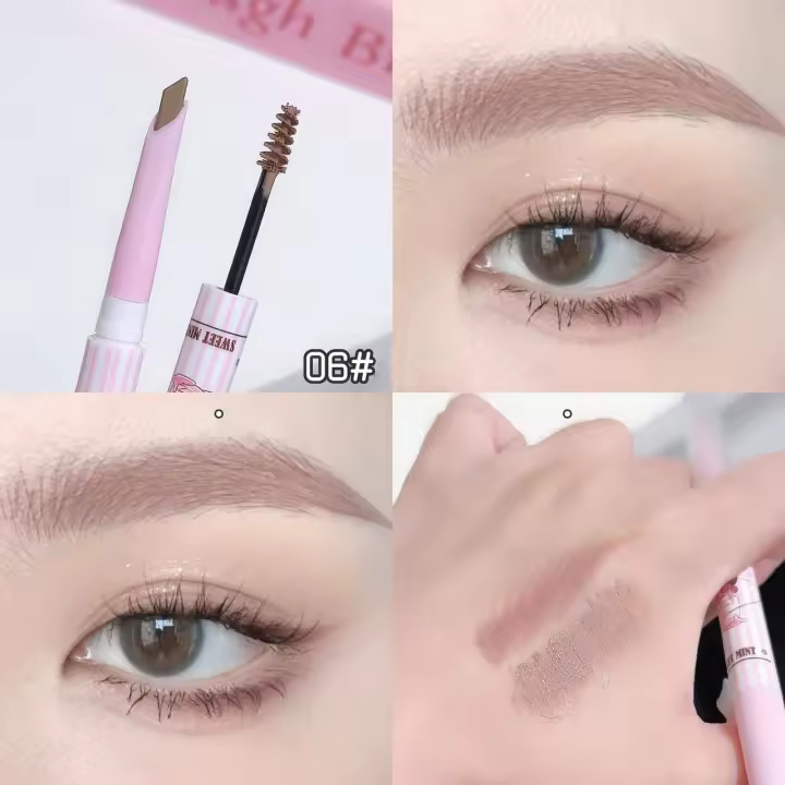 Crema de Tinte de Cejas 3D Duradera e Impermeable Lápiz de Cejas de Doble Cabeza - 1