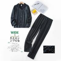 Trajes de casa para hombre, pantalones de manga larga, trajes para Otoño e Invierno, Pijamas para hombre, pijamas de franela con diseño a cuadros para hombre - details 13