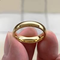 Anillo de Tungsteno con Baño de Oro de 18K, Regalo Perfecto de Compromiso/Boda, simple, el Amor Eterno de - details 1