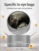 Parches Para Los Ojos Bolsas y Ojeras, Máscara Para Los Ojos De Colágeno, Ácido Hialurónico, Retinol, Perla Negra, Vitamina C,Rosa,60 uds. - details 1