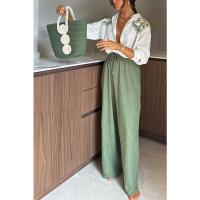 2025 nueva moda ropa de mujer, camisa estampada de manga larga + conjunto de pantalones, conjunto de dos piezas, casual relajado - details 10