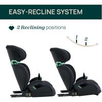 Coche para Niños 3-12 Años (100-150 cm), Peso 15-36 kg, Grupo 2/3, Fácil Instalación con Sistema Isofix, Reclinable, Ajustable en Altura, Reposabrazos Acolchados, Negro - details 5